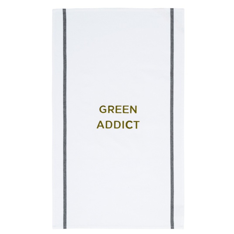Strofinaccio Green Lichen Blanc 80 X 50