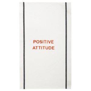 Strofinaccio Positive Attitude Blanc 80 X 50