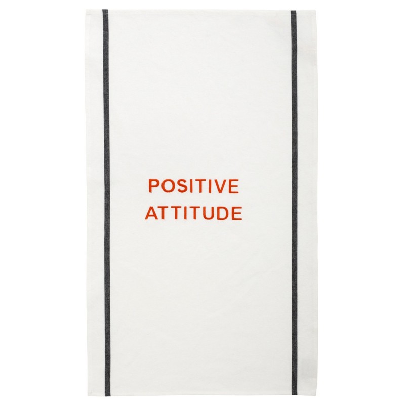 Strofinaccio Positive Attitude Blanc 80 X 50