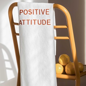 Strofinaccio Positive Attitude Blanc 80 X 50