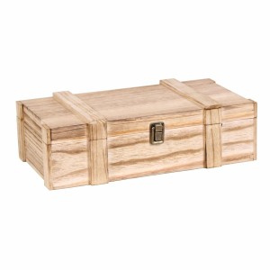 Portabottiglie doppio in legno 41x20H10
