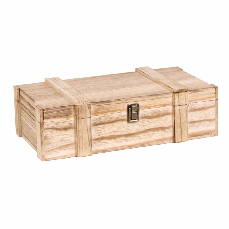 Portabottiglie doppio in legno 41x20H10