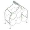 Portabottiglie in metallo in metallo bianco 33X17H36
