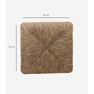 Sedile impagliato in seagrass 37x37