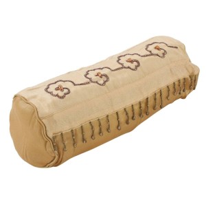 Cuscino imbottito a rotolo in velluto 40H15