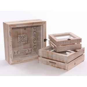 Mensola decorativa 36X36H16 in set di 3
