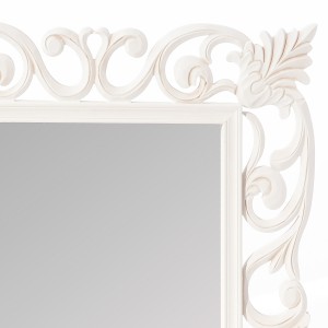 Specchio con cornice in mdf intagliato 60x80