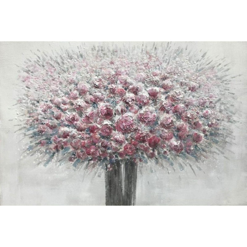 Quadro dipinto vaso fiori 120X80