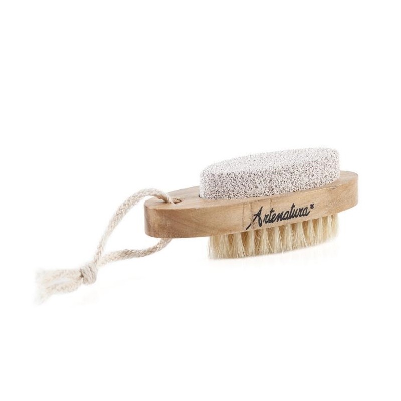 Spazzolino con setole pietra pomice