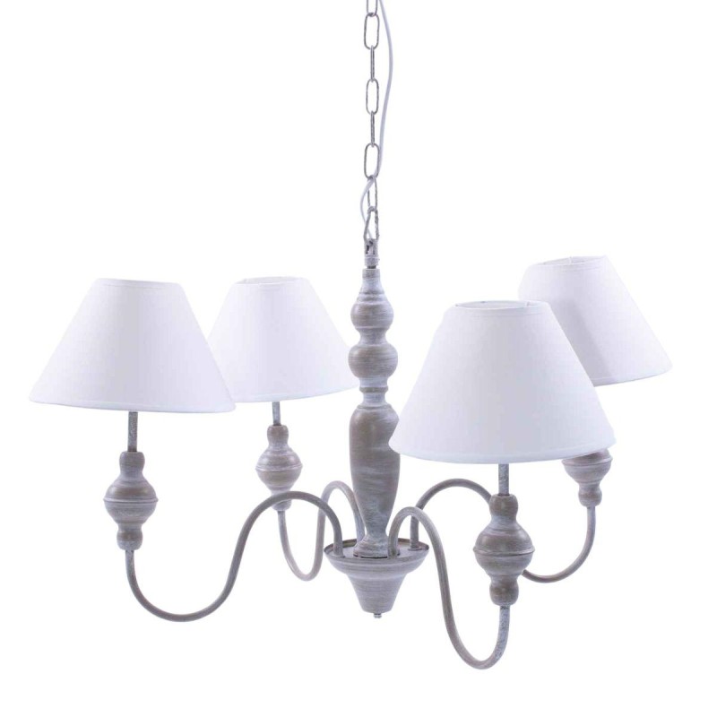 Lampadario in mdf 4 bracci Ø56