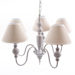 Lampadario in mdf 5 bracci Ø65