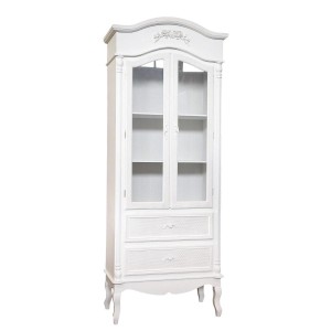 Vetrina bianca in pino 75X39H190