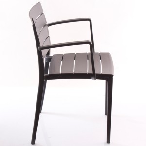 Sedia in resina grigia 52X55H81