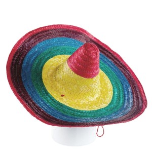 Sombrero colorato in paglia Ø75X20
