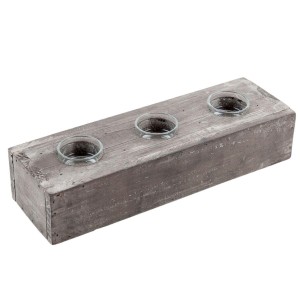 Portacandele in legno 30X9.