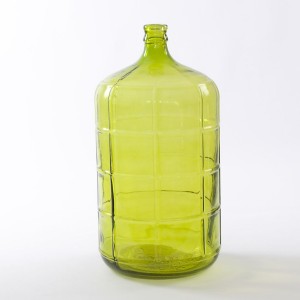 Vaso in vetro verde Ø28H57