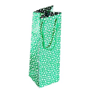 Shopper in carta verde 10x10H3 in confezione da 6