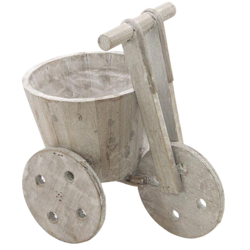 Vaso portafiori in legno 13X18H20,5