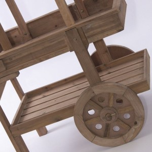 Carretto espositore in abete 87X42H135
