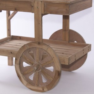 Carretto espositore in abete 95X55H152