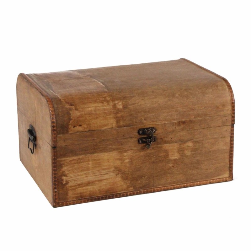 Baule bombato in legno 40X30H22