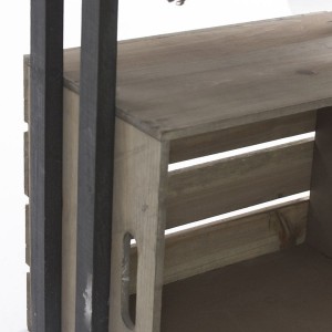 Scaffale pensile in abete 43X23H112