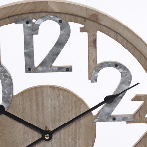 Orologio in mdf e metallo Ø40