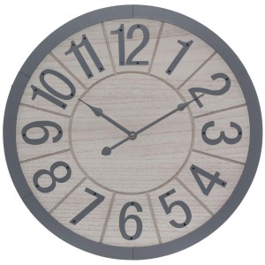 Orologio in mdf e metallo Ø50