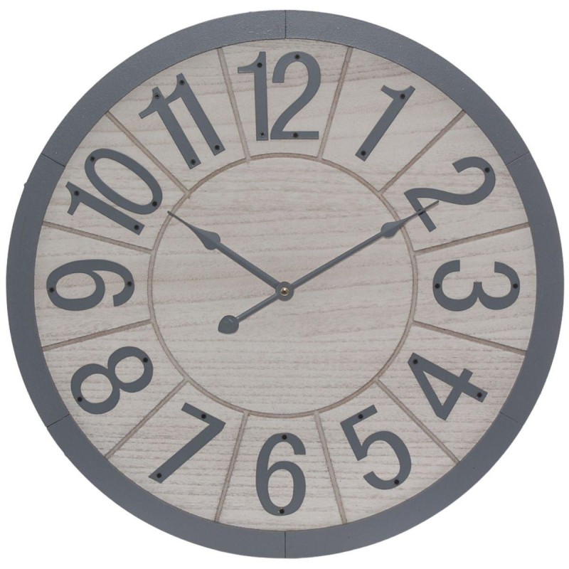 Orologio in mdf e metallo Ø50