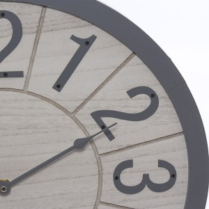 Orologio in mdf e metallo Ø50
