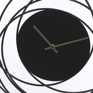 Orologio in mdf e metallo Ø50