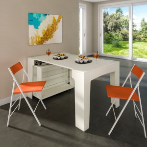 Tavolo-consolle trasformabile allungabile 90X245H75