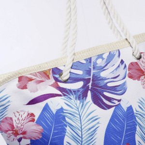 Borsa in cotone a stampa floreale 54XH40