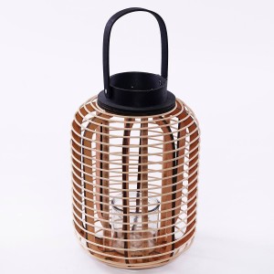 Lanterna in rattan Ø25H38