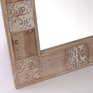 Specchio in legno di abete 66x2H66