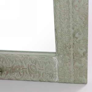 Specchio in abete verde 48x2H73