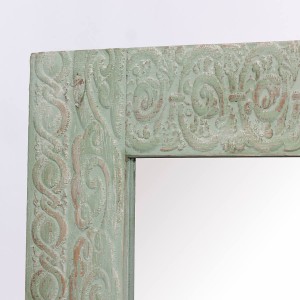Specchio in abete verde 48x2H73