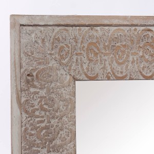 Specchio in abete sbiancato 48X2.
