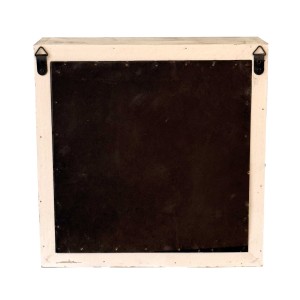 Mensola decorativa in abete e metallo 32X12H32