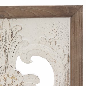 Pannello decorativo in abete intagliato 45X2H54