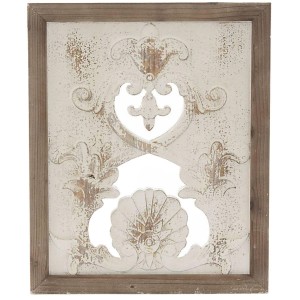 Pannello decorativo in abete intagliato 45X2H54