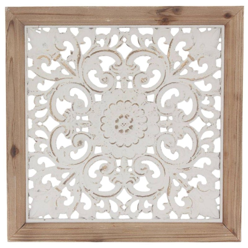 Pannello decorativo in abete intagliato 44X3H44