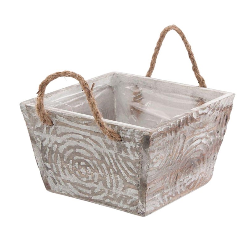 Vaschetta in legno di abete e corda 15X151H9