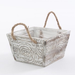 Vaschetta in legno di abete e corda 15X151H9