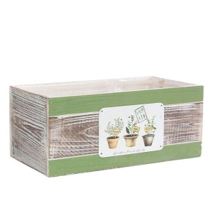 Vaschetta in legno di abete "Fresh Herbs" 33X17H14