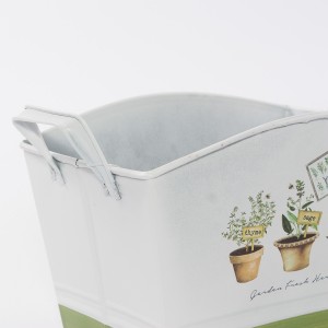 Vaschetta in latta "Fresh Herbs" 21x15x14