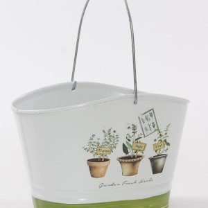 Vaschetta in latta "Fresh Herbs" 18,5x13,5H12,5