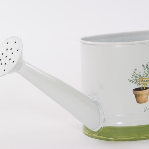 Annaffiatoio in latta "Fresh Herbs" 32X10,5H12
