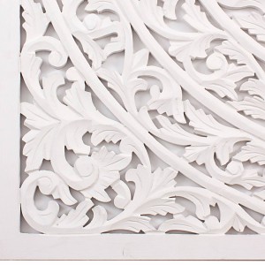 Pannello decorativo in mdf bianco 120x3H120