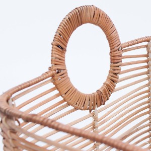 Cesta in rattan 42X33H26 in set di 2